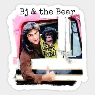 BJ and the Bear Sticker